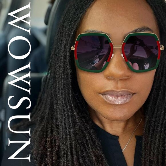 Oversized Big Fashion Sunglasses For Women Irregular Fashion Shades - Picture 2 of 6